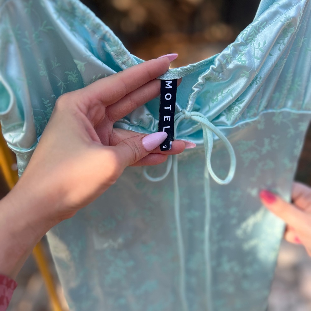 Motel Rocks Light Blue Mini Dress